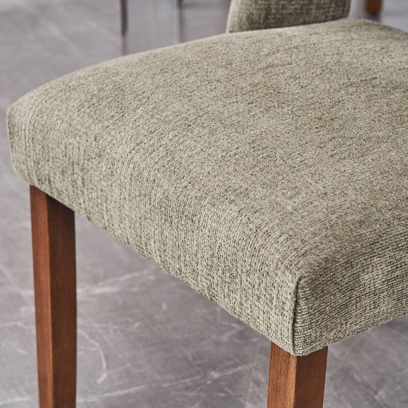 Wooden Dining Chairs Set of 2/4/6,Modern Fabric Upholstered Dining Room Chair Kitchen Chairs