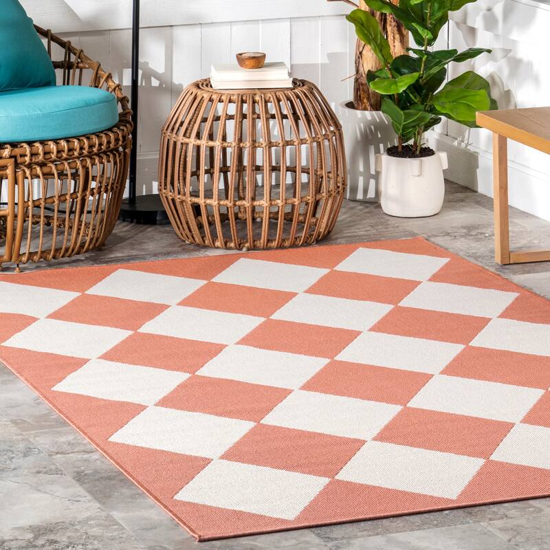 Nuloom Sabina Diamond Trellis Indoor/Outdoor Area Rug