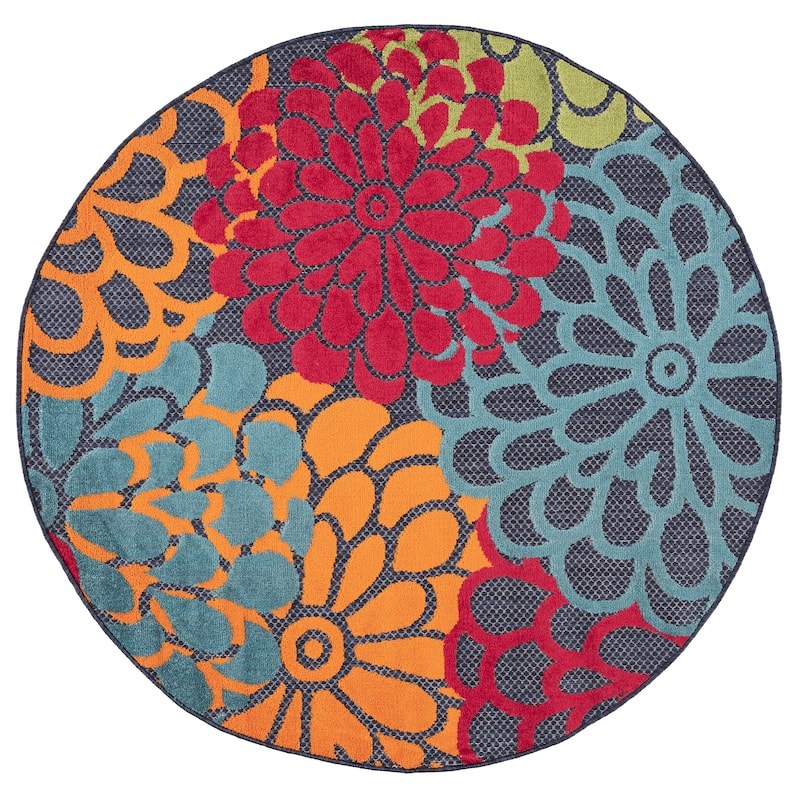 Origin Coastal Floral Indoor/Outdoor Area Rug