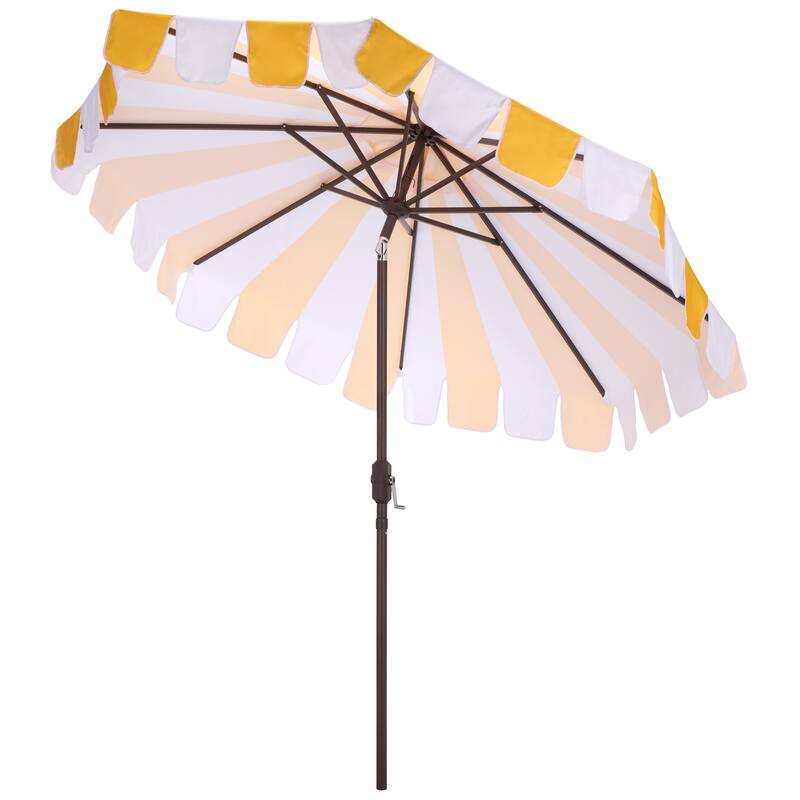 SAFAVIEH Outdoor Living Meze 9ft Crank Umbrella