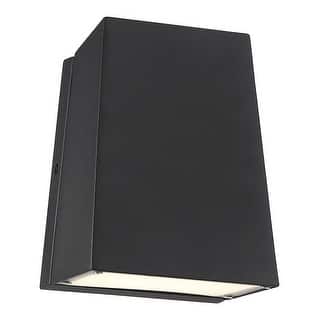 Access Lighting Edge - Marine Grade LED Outdoor Sconce - Black Finish - Frosted Glass Diffuser
