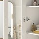 preview thumbnail 5 of 17, 70.9"H Combo Chest Dresser Storage Cabinet with Glass Door White
