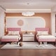 preview thumbnail 32 of 49, VECELO 2 Pack Upholstered Twin Size Kids Bed Frame Set of 2 Diamond Tufted Headboard with Crystal/Button Accents Pink