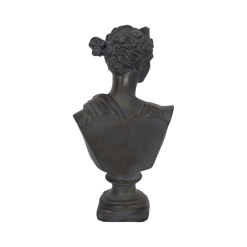 Sagebrook Home Grecian Bust Distressed Resin Novelty Sculpture