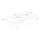 preview thumbnail 7 of 7, Ameena Contemporary Glass Insert Top Coffee Table by Furniture of America