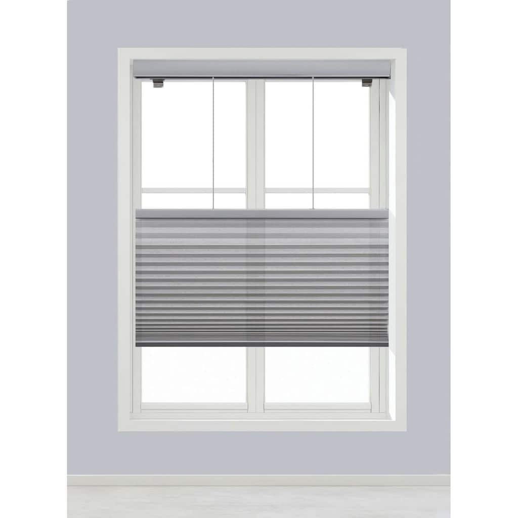 Linen Avenue Custom Cordless 72 W x 42 to 48 H Platinum Top Down Bottom Up (TDBU) Light FIltering Cellular Shade