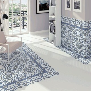SomerTile 9.75x9.75-inch Hidraulic Ducados Porcela