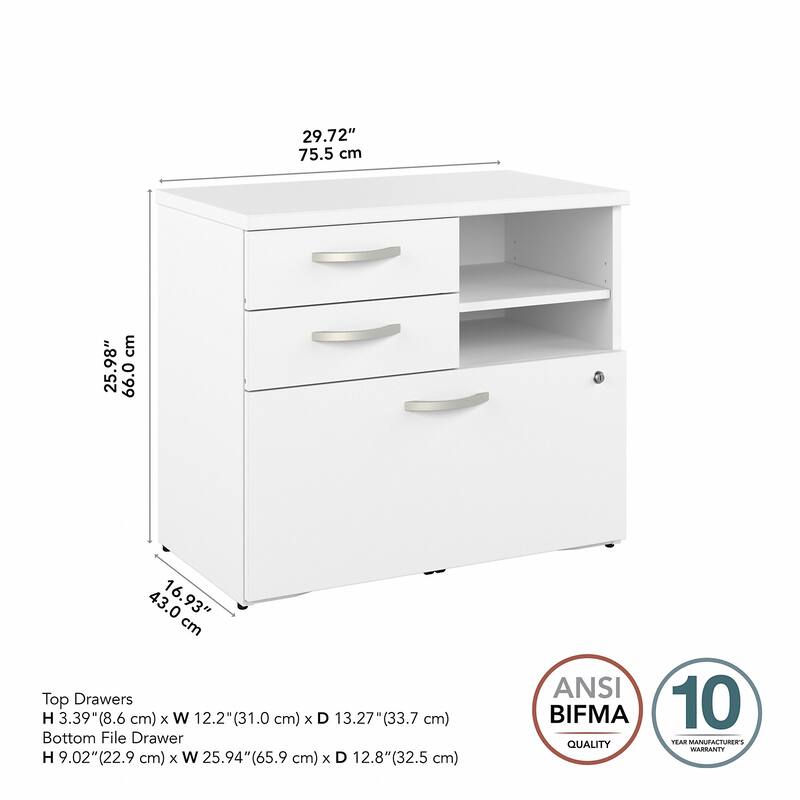 Studio A Storage Cabinet with Drawers by Bush Business Furniture