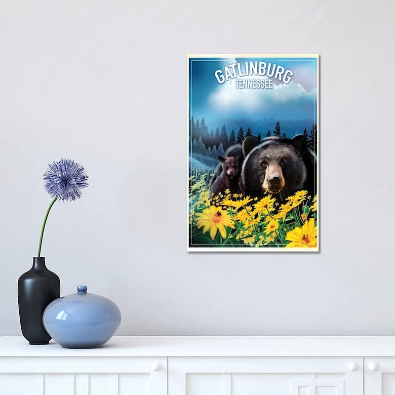 iCanvas "Gatlinburg, Tennessee" by Old Red Truck Canvas Print - 18x12x1.5