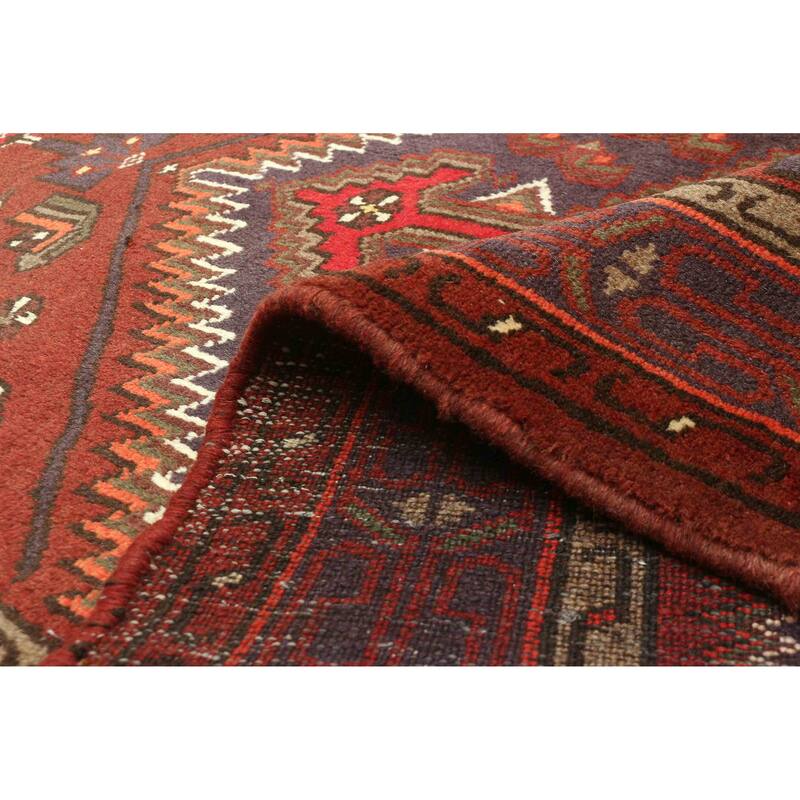 ECARPETGALLERY Hand-knotted Andelz Dark Red Wool Rug - 3'5 x 5'0