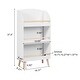 preview thumbnail 7 of 11, Children's Multi-Functional 3-Shelf Bookcase Toy Storage Bin, White