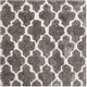 preview thumbnail 54 of 62, SAFAVIEH Handmade Barcelona Shag Attie Polyester Rug 5' Square - Silver/Ivory - Square