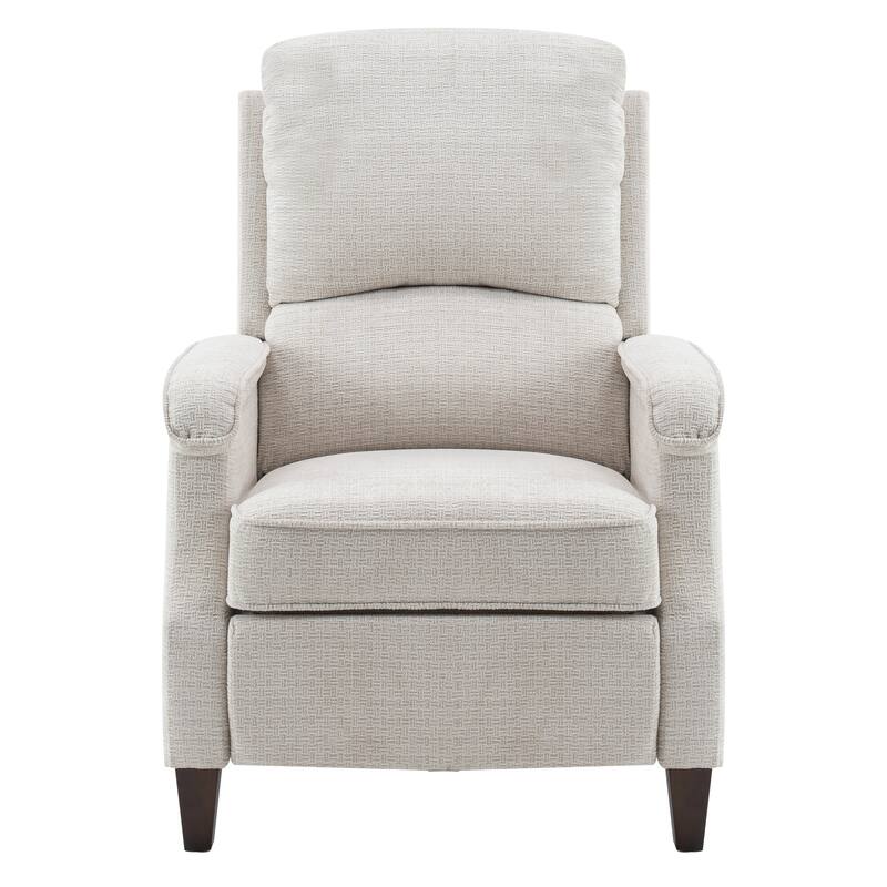 Push-Back Upholstered Recliner with Thickened Seat Cushion Backrest