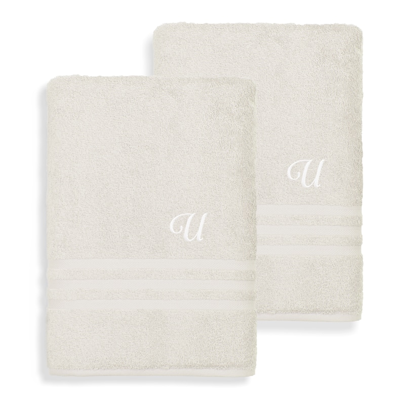 Authentic Hotel and Spa 100% Turkish Cotton 2PC Denzi Bath Sheet Set. - U
