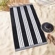 preview thumbnail 8 of 10, Superior Striped Large Oversized Cotton Beach Towel - Set of 6