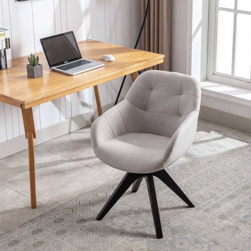 Modern Home Office Swivel Desk Chair Fabric Accent Chair