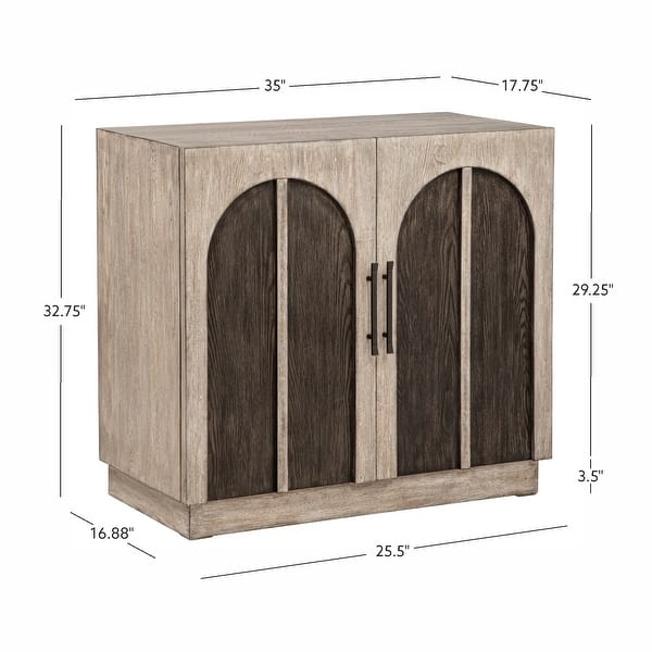 Coast to Coast Nichols 2 Door Cabinet Black Grey