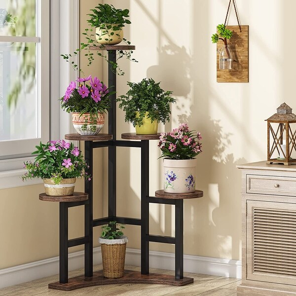 Corner Plant Stand Indoor, 6 Tiered Plant Shelf Flower Stand - Bed