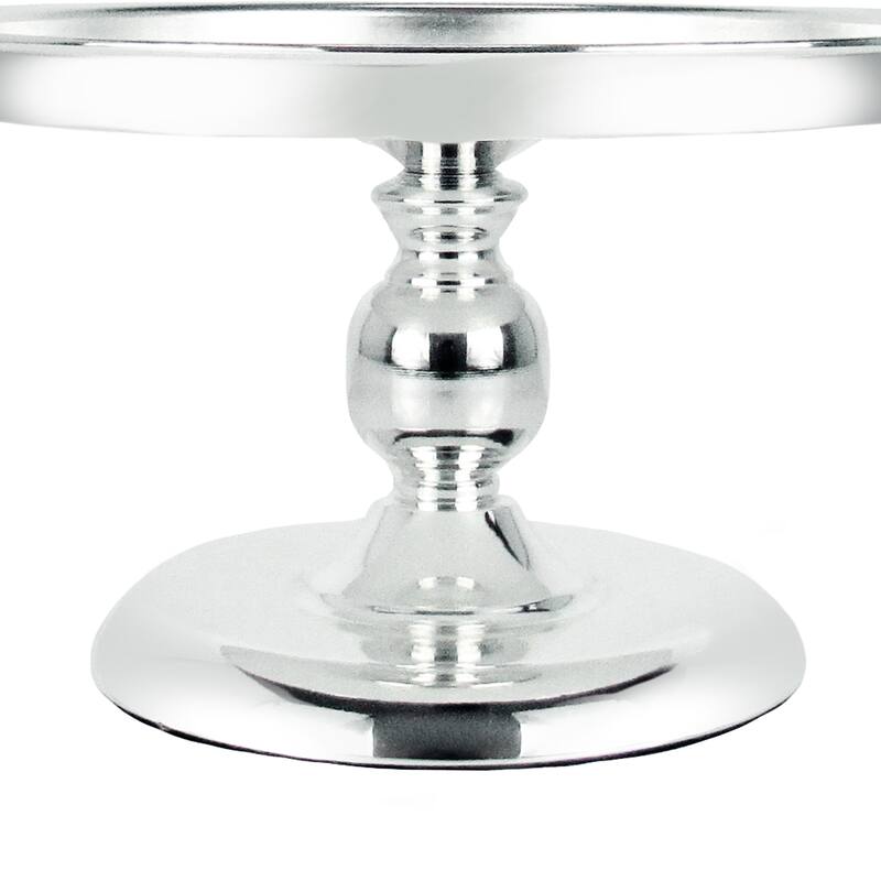 Silver Classic Round Cake Stand Dessert Display