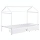 preview thumbnail 12 of 23, Twin XL to King Metal Twin Size House Platform Bed with 2 Drawers