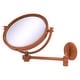 preview thumbnail 15 of 26, Allied Brass 8 Inch Wall Mounted Extending Make-Up Mirror 5X Magnification with Grooved Accent Autumn Sparkle