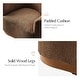 preview thumbnail 61 of 74, HULALA HOME Gema Modern 360°Swivel Chenille Ergonomic Barrel Accent Chair with Solid Wood Legs
