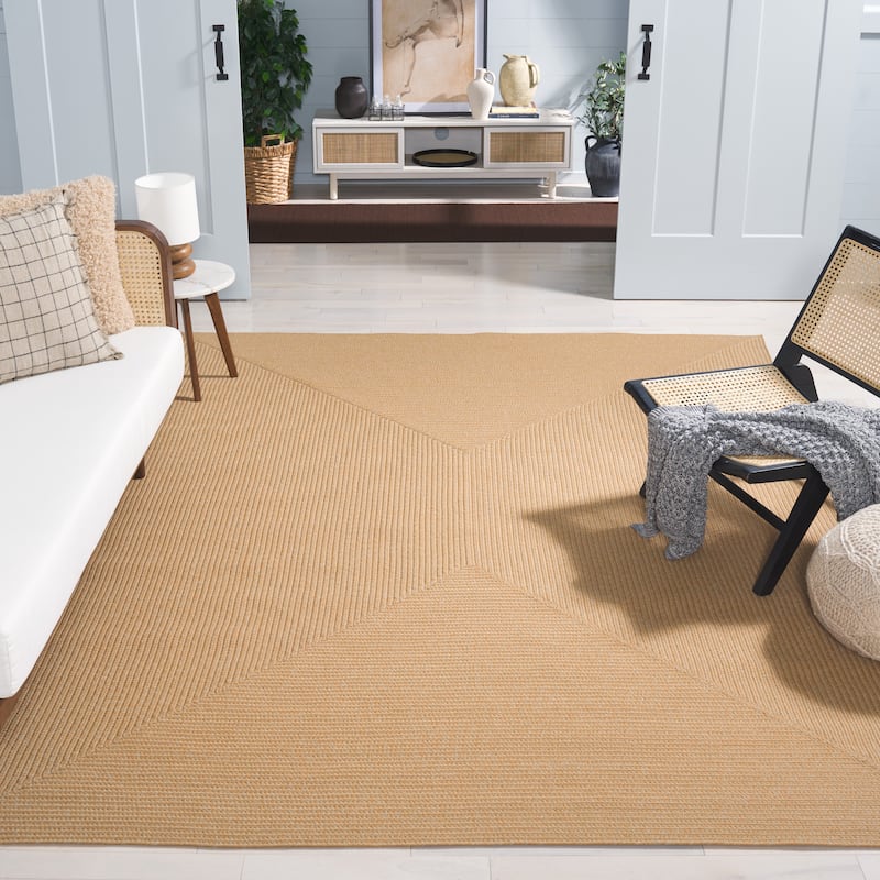 SAFAVIEH Handmade Braided Country Casual Lavada Rug - 10' x 14' - Beige/Tan - Rectangle