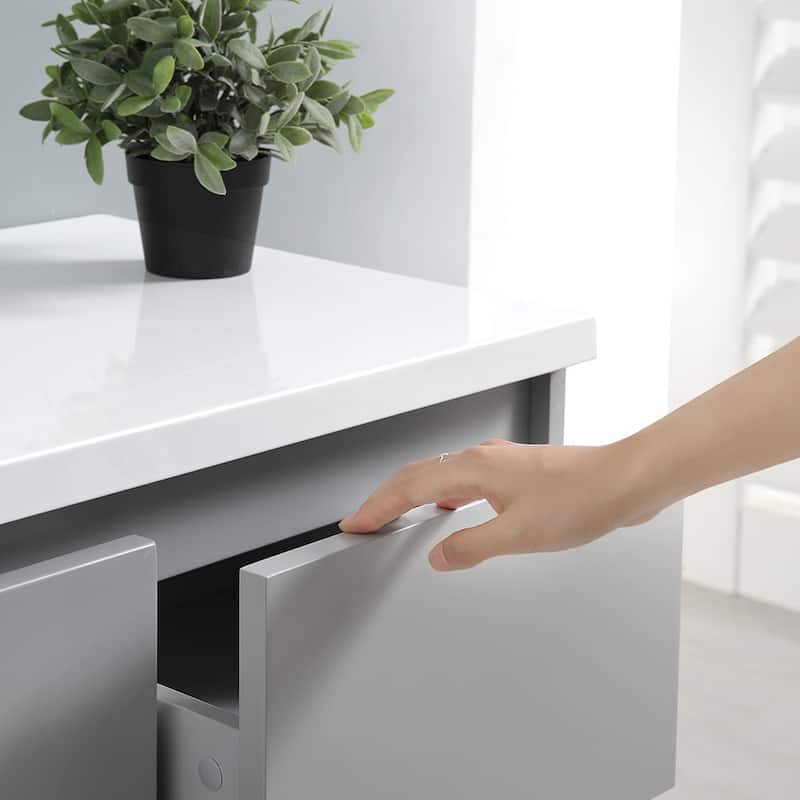 Fresca Senza 60" Free Standing Single Basin Vanity Set with MDF