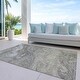 preview thumbnail 22 of 84, Machine Washable Indoor/ Outdoor Chantille Modern Abstract Rug