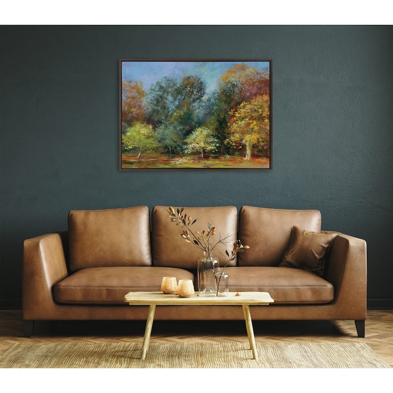 Kate and Laurel Sylvie Autumn All Day Framed Canvas by Nel Whatmore