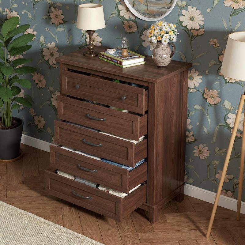 41.3" Tall Vertical Drawer Dresser, with Large Storage