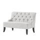 preview thumbnail 41 of 52, Nicole Polyester Blend Fabric Settee by Christopher Knight Home - 29.25"L x 43.75"W x 30.50"H