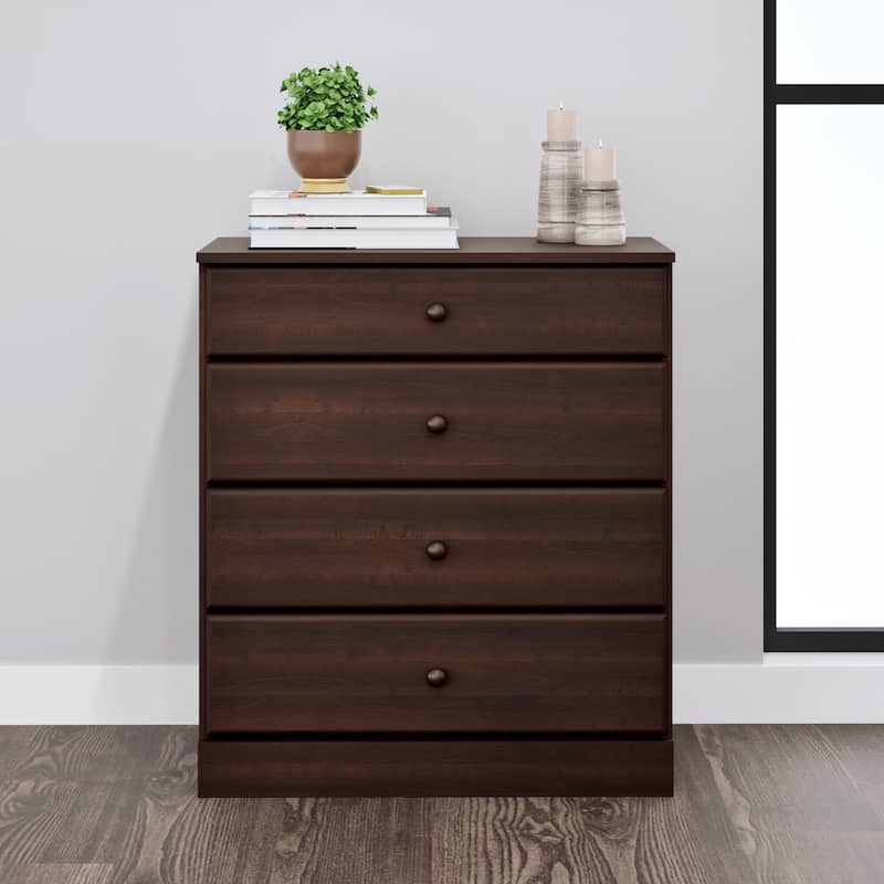 Bella 4-Drawer Dresser, Espresso