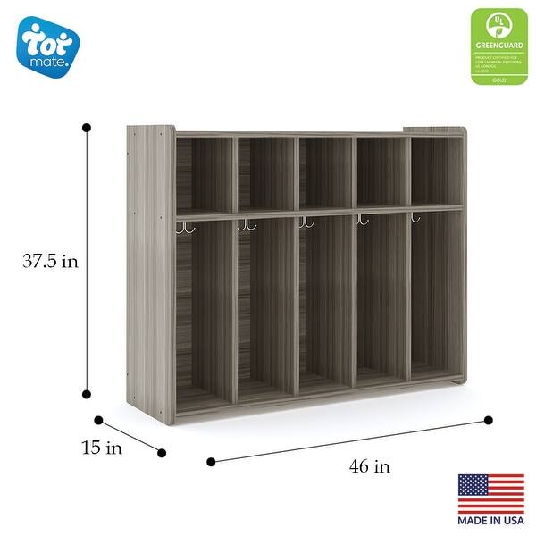 Tot Mate 5 Section Laminate Floor Locker - 46" x 15" x 37 1/2"