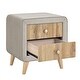 preview thumbnail 26 of 56, 4 Pcs Bedroom Sets Platform Bed with 2 Nightstands and Storage