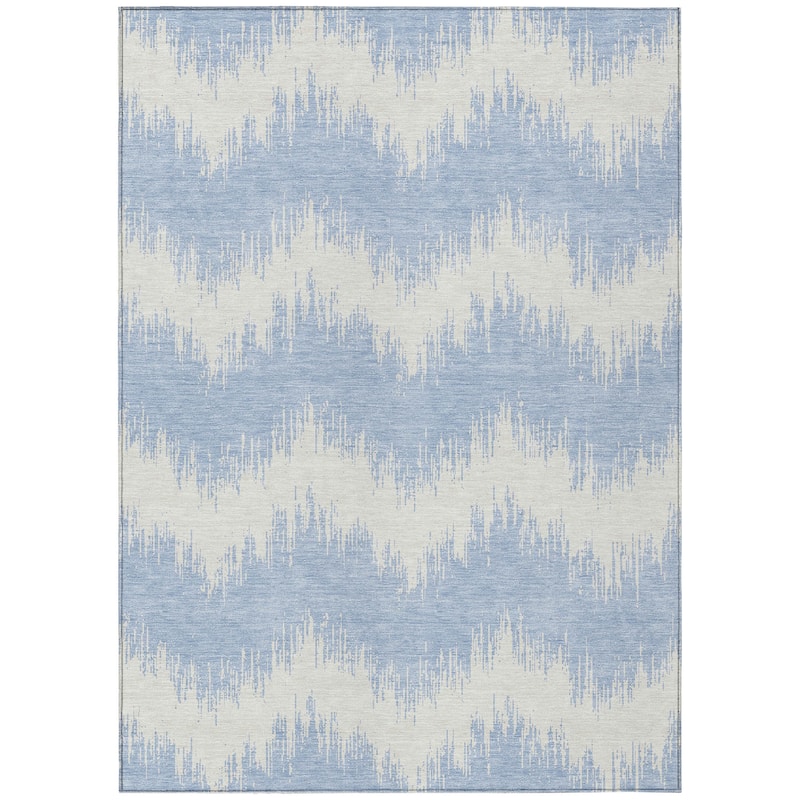 Machine Washable Indoor/ Outdoor Chantille Chevron Modern Rug