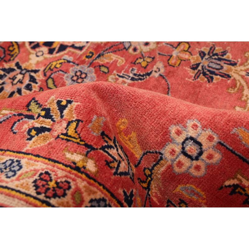 ECARPETGALLERY Hand-knotted Andelz Light Red Wool Rug - 4'4 x 6'11