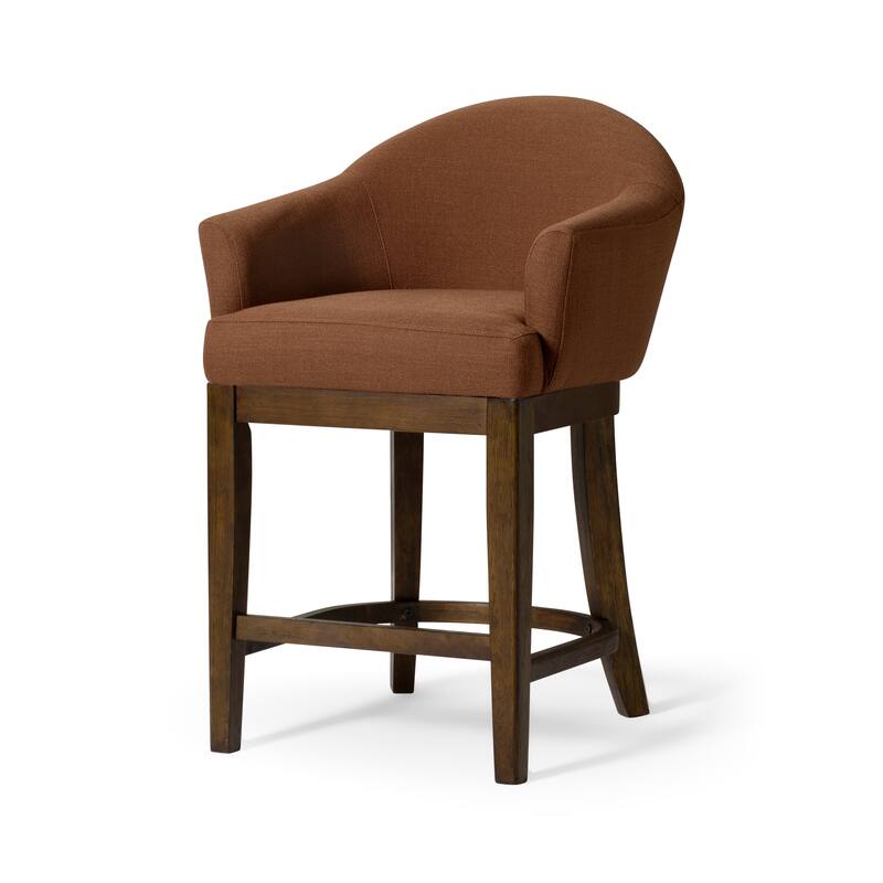 Maven Lane Isabella Kitchen Dining Stool - Aged Brown - Counter Height
