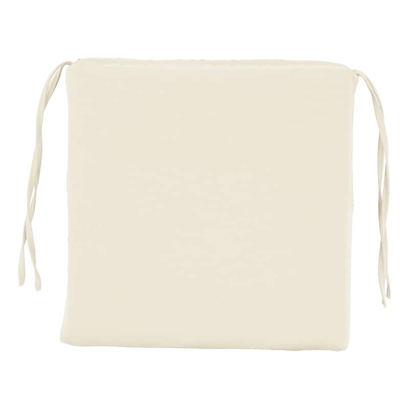 16-inch Square Indoor Twill Chair Cushions (Set of 2 or 4) - 16 x 16