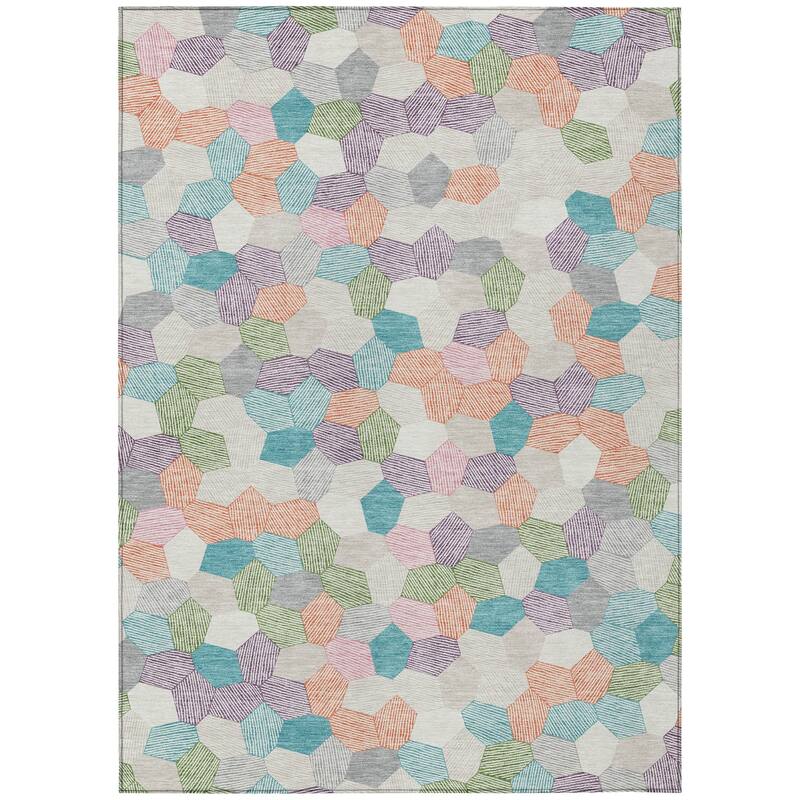 Machine Washable Indoor/ Outdoor Modern Loyd Chantille Rug