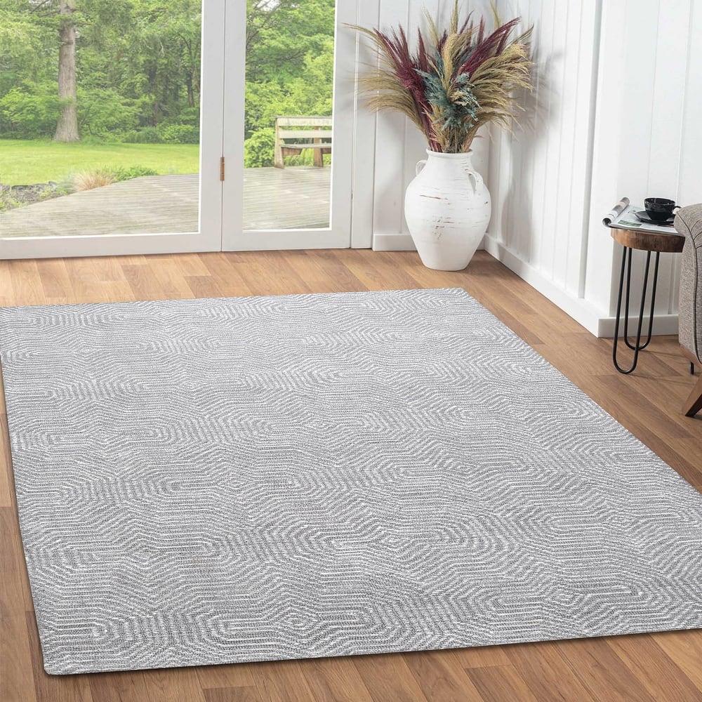 George Towne Living Melissa Luxury Handmade Abstract Wool Area Rug