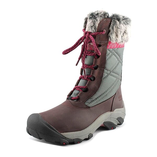 burgundy snow boots