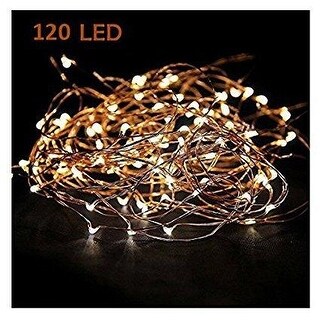 Starry String Lights Warm White Color LED's on a Flexible Copper Wire - Medium