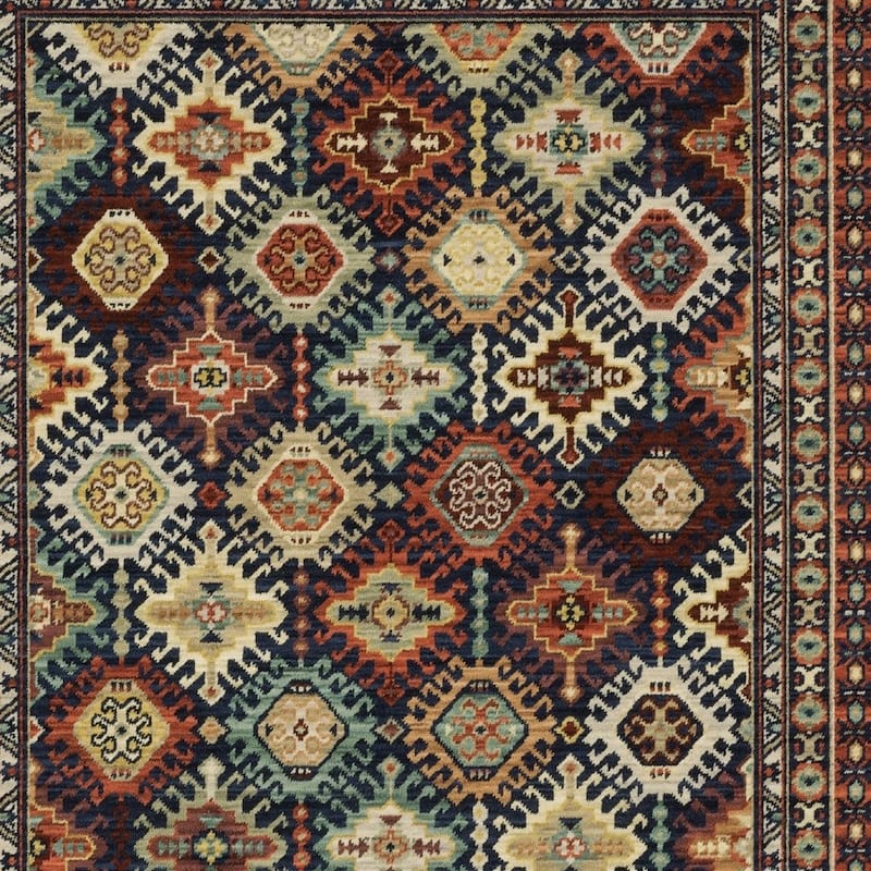 HomeRoots Oriental Traditional Rectangle Area Rug