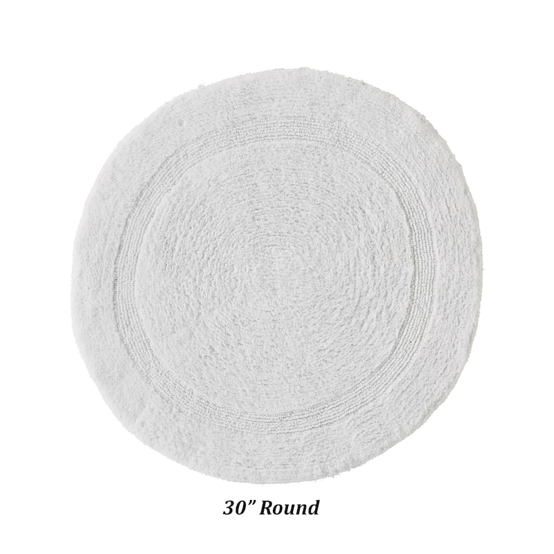 Better Trends Bath Rugs 100% Cotton Reversible Highly Water Absorbent Bathroom Rug for Shower, Sink, Bath Mats - Lux Collection