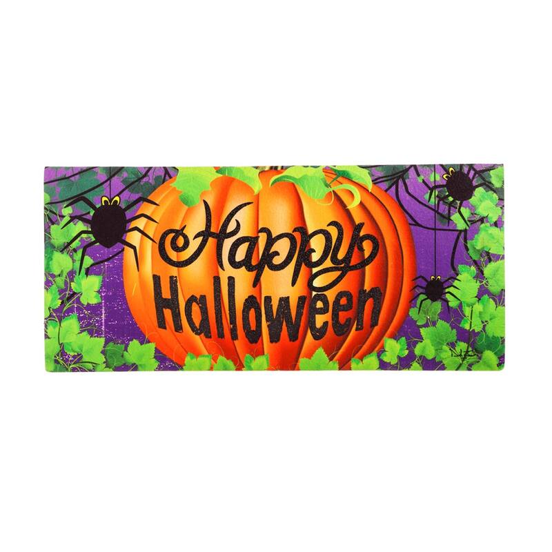 Sassafras Fall Holiday Set of 5 Door Mats with Rubber Display Frame, Collection #8 - Multi-Color