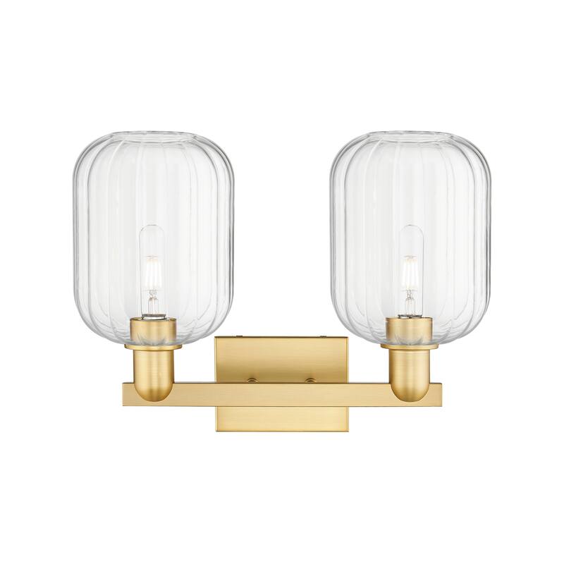 Innovations Lighting Downtown Urban - Preston - 2 Light 16" Jar Shade Bath Vanity Light