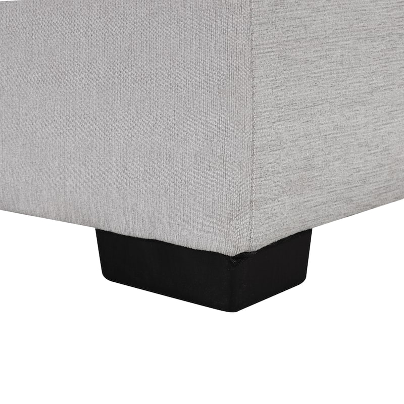 Grey 108.3'' U-Style 6-Seat Sofa with Pull-Out Bed