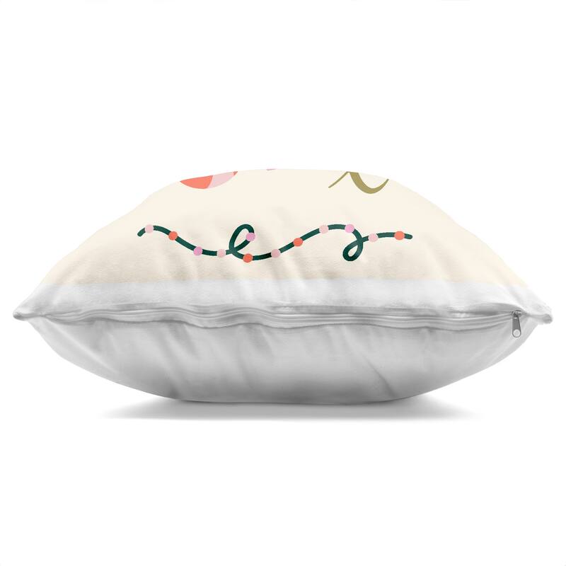 Stupell Holly Jolly Eclectic Holiday Decorative Printed Throw Pillow Design by Sazerelli Designs
