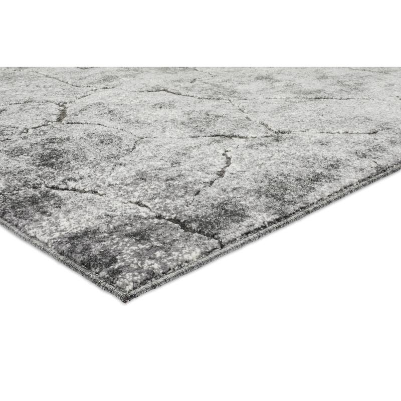 Milan Collection Abstract Stone Area Rug